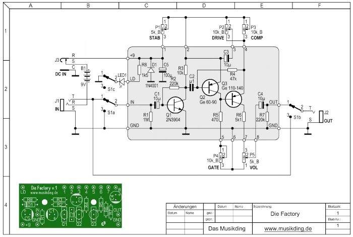 Musikding Die Factory Schematic